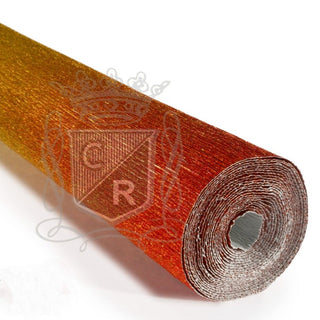 Crêpepapier 180 gr - Metallic met kleurverloop - goud/rood (801/1)