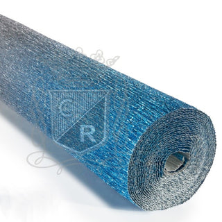 Crêpepapier 180 gr - Metallic met kleurverloop - zilver/blauw (802/2)