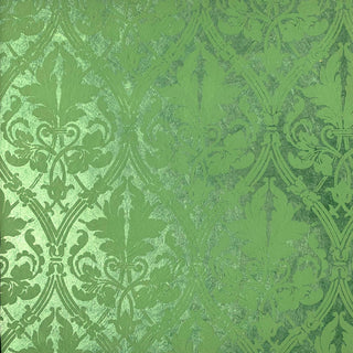 Lokta-papier met zeefdruk - Brokaat - groen