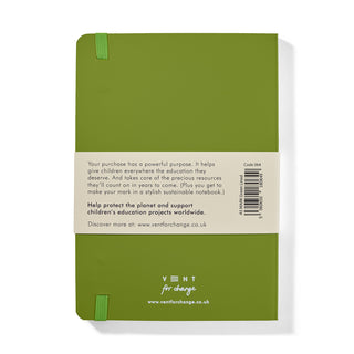 Notitieboek - "make a mark" groen - A5 gelinieerd