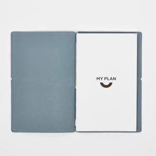 Hervulbaar notitieboek - Zachtblauw - A5