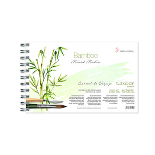 Hahnemühle - Bamboo mixed media - Carnet 15 vel - 15,3 x 25 cm