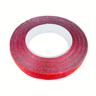 Bloementape 13 mm - Metallic rood
