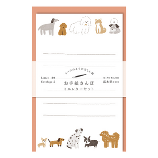 Mini schrijfset - Mino washi - Honden