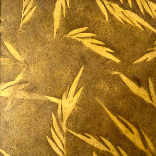 Lokta-papier met zonneprint - Fijn blad - bruin