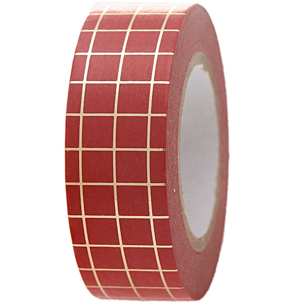 Masking tape 15mm - Xmas is in the air - rood/goud
