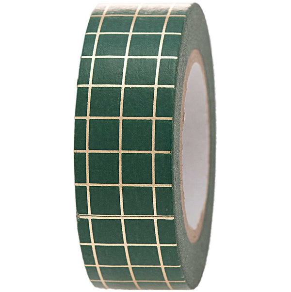 Masking tape 15mm - Xmas is in the air - groen/goud