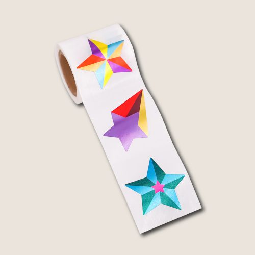 Sticker - Shiny stars - per 10 stuks