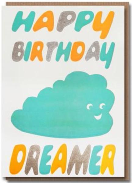 Sukie Letterpress - Happy Birthday Dreamer