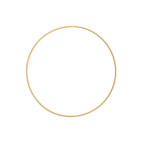 Metalen ring goud 25 cm