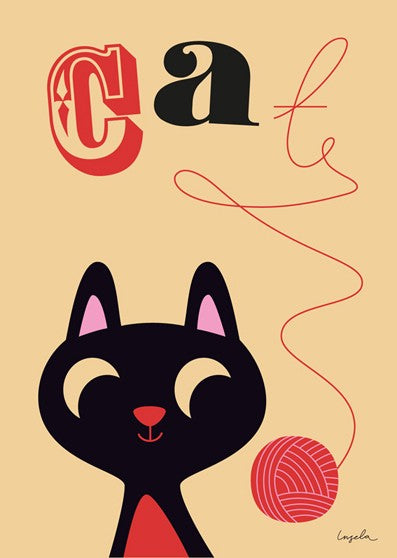 Poster - Ingela Peterson Arrhenius - The cat