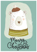 Postkaart - Rustic Christmas Bear