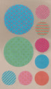 Stickerset washi - Cirkel multicolor