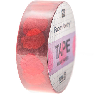 Washi tape 15mm - Crafted Nature - Rose tacheté